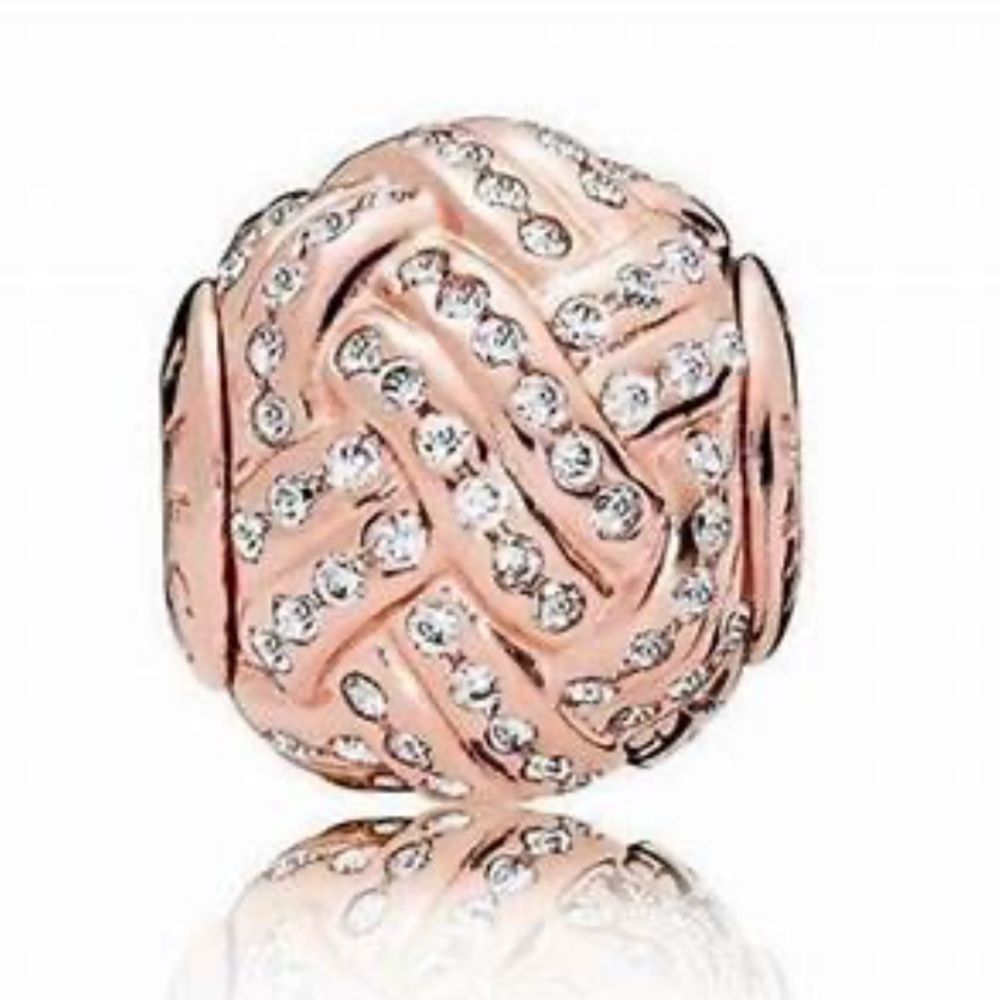 Authentic Pandora Rose Essence Retired Affection Pave CZ Charm